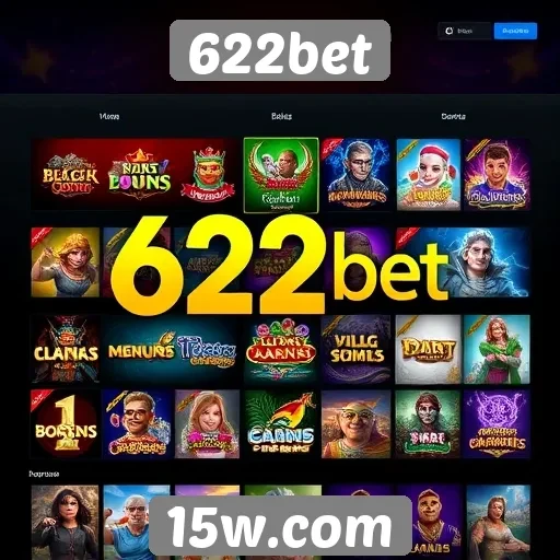 622bet oferece uma ampla variedade de jogos de cassino